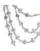 David Yurman Logo Link Necklace in Silver and Gold